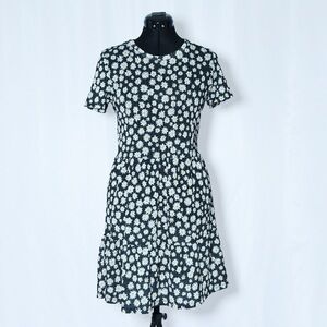 Zara Ribbed Cotton Daisies Dress